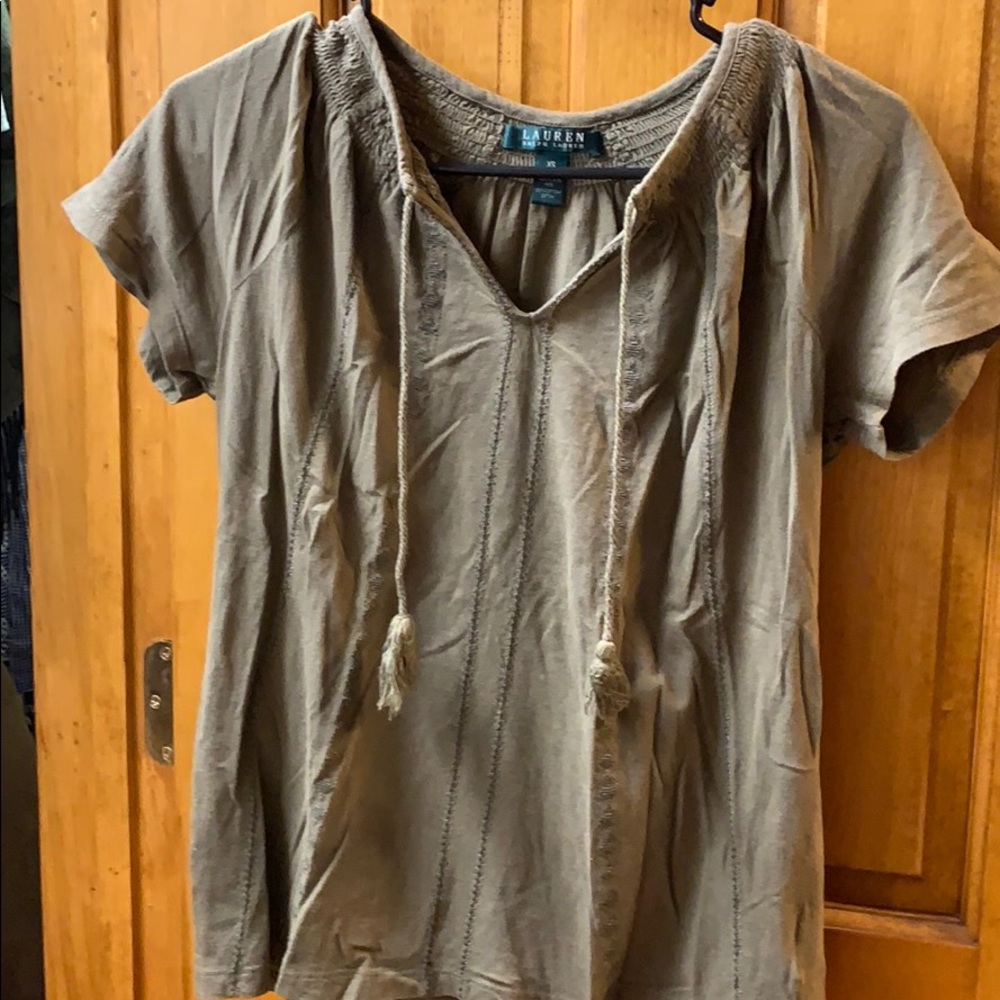 Ralph Lauren olive green tee